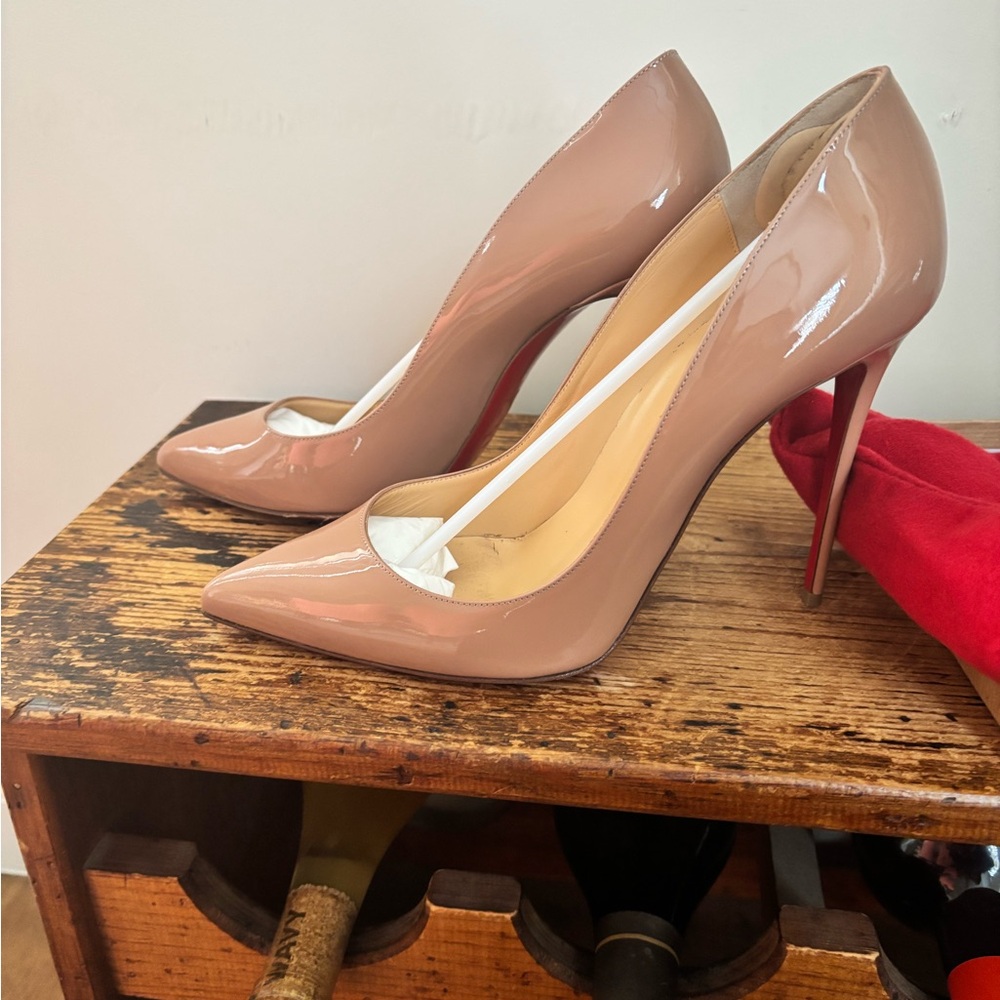 Christian Louboutin Blush Patent Leather Heels